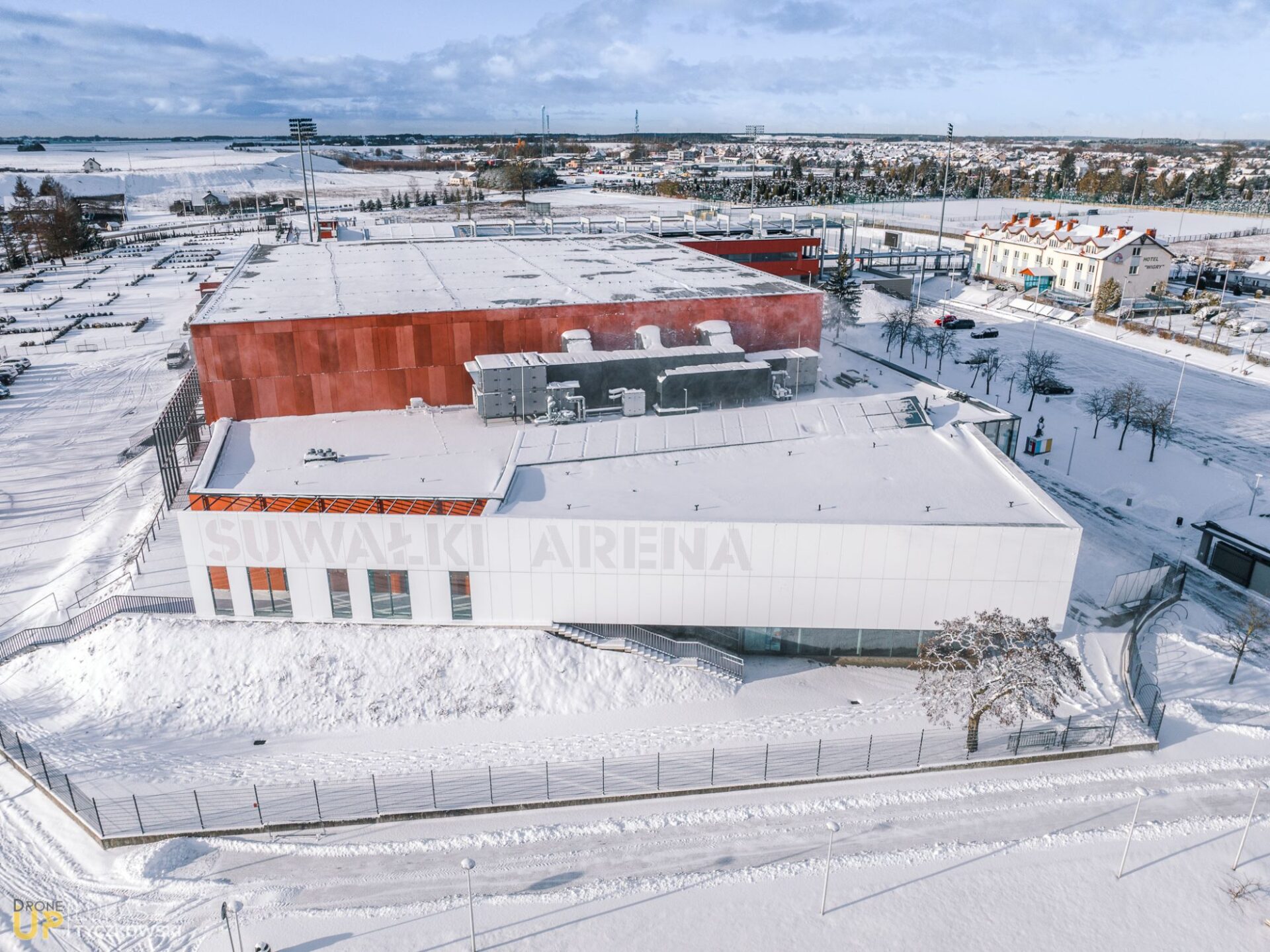 Suwałki Arena z lotu ptaka, fot. DroneUp.pl