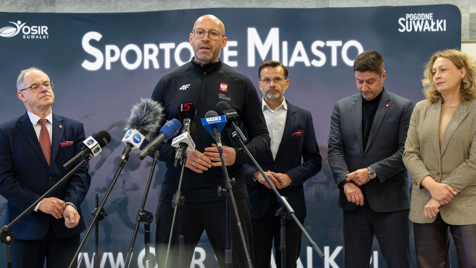 Minister Sportu i Turystyki Jakub Rutnicki w Suwałkach