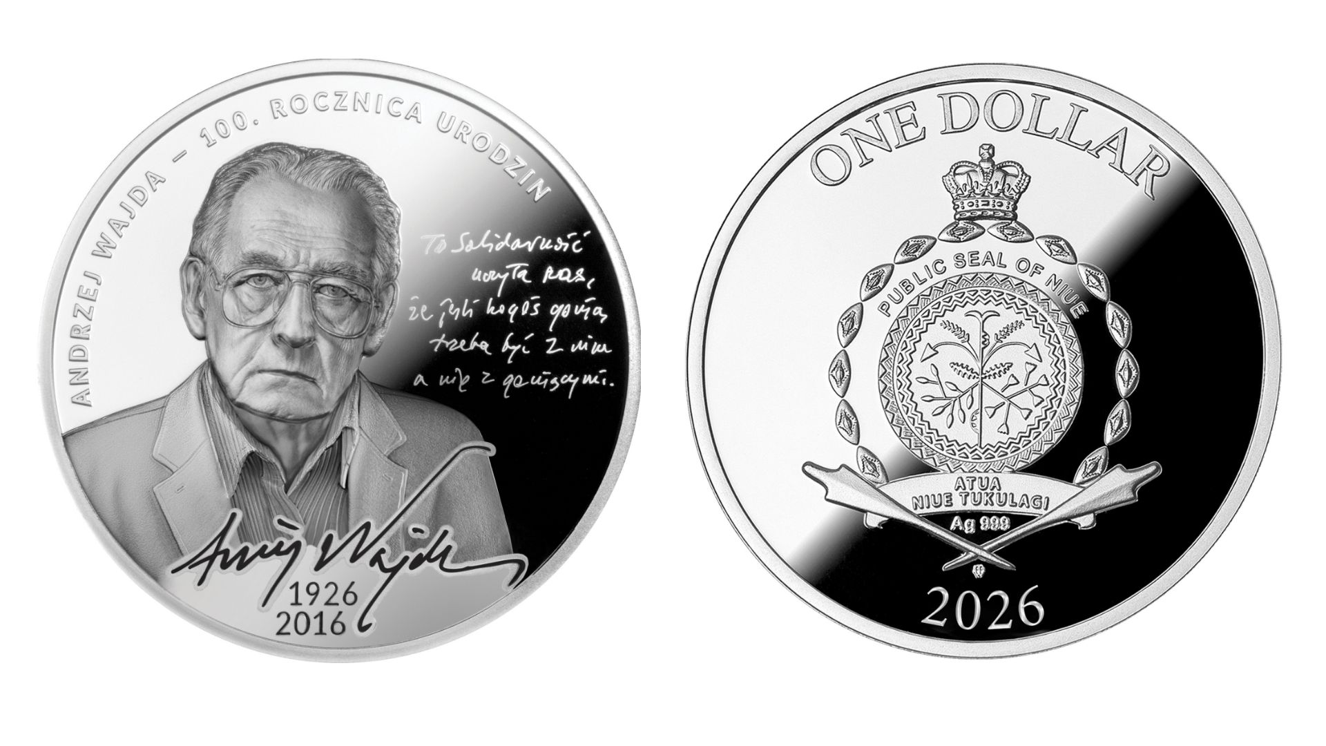 Andrzej Wajda w srebrze – nowa moneta kolekcjonerska Mennicy Polskiej