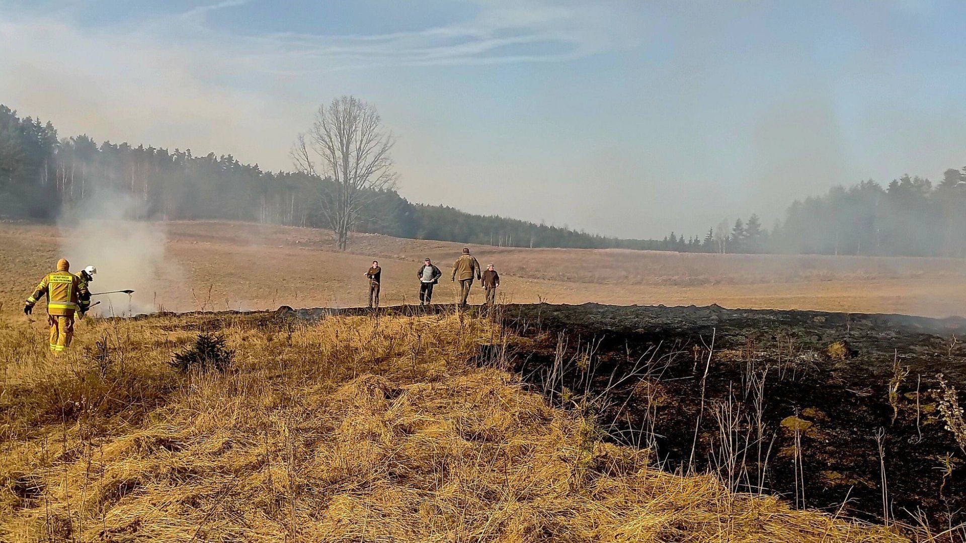 Pożar traw w Wigierskim Parku Narodowym Pożar traw w Wigierskim Parku Narodowym