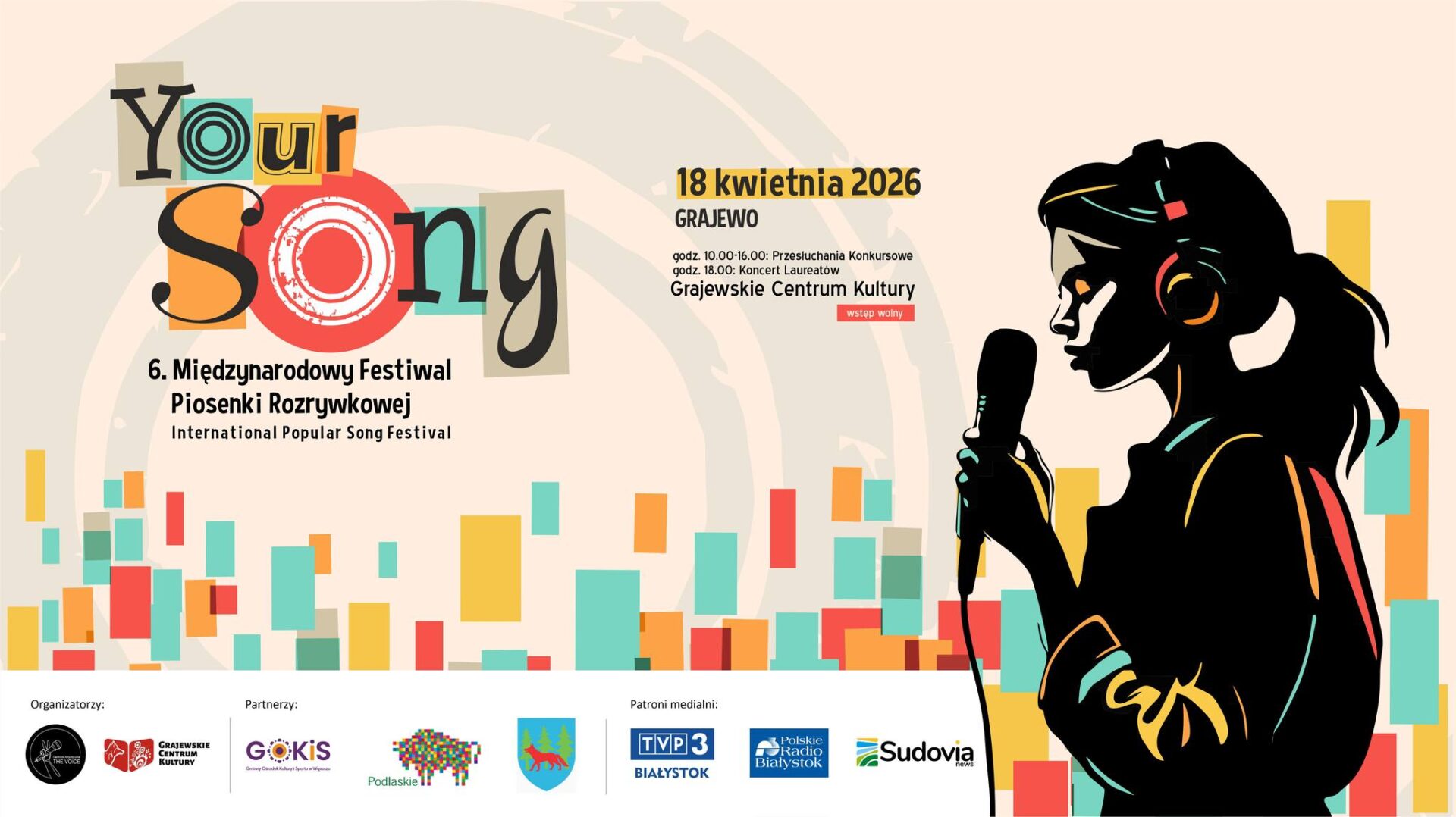 Międzynarodowy Festiwal Piosenki Rozrywkowej YOUR SONG 2026 w Grajewie
